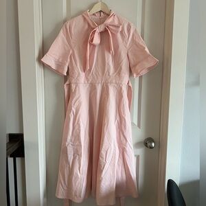 NWT linen vibes pale pink linen/cotton dress - vintage vibes